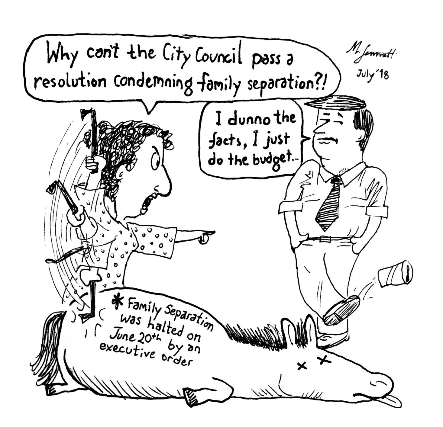Sunday cartoon